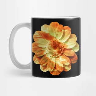 Golden Waves Flower Mug